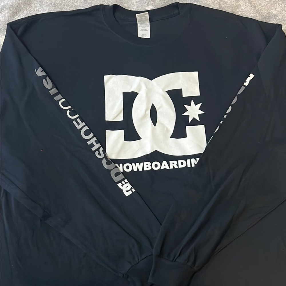 DC Navy Blue Long Sleeve Tee - Picture 2 of 6